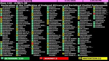 الجمعية العامة للأمم المتحدة: استعباد الأفارقة “أفظع جريمة ارتكبت ضد الإنسانية”