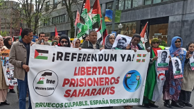 مظاهرات تفضح فظائع الاحتلال المغربي بحق الأسرى الصحراويين