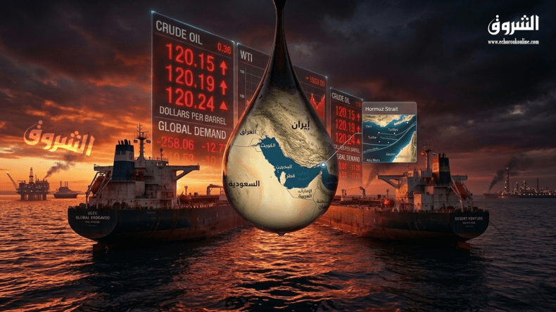 النفط يقترب من 120 دولاراً مع تصاعد التوتر في مضيق هرمز