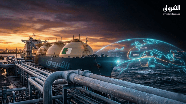 صادرات الغاز المسال الجزائرية ترتفع بنسبة 74%
