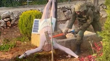 L’armée israélienne démolit une statue de Jésus-Christ dans le sud du Liban