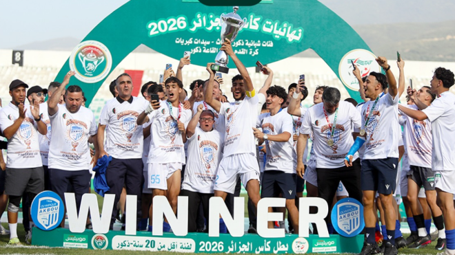 أولمبيك أقبو يتوّج بكأس الجزائر لأقل من 20 سنة