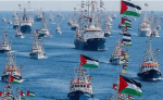بالفيديو.. أسطول الصمود المتجه إلى غزة يتعرّض لهجوم الصهاينة