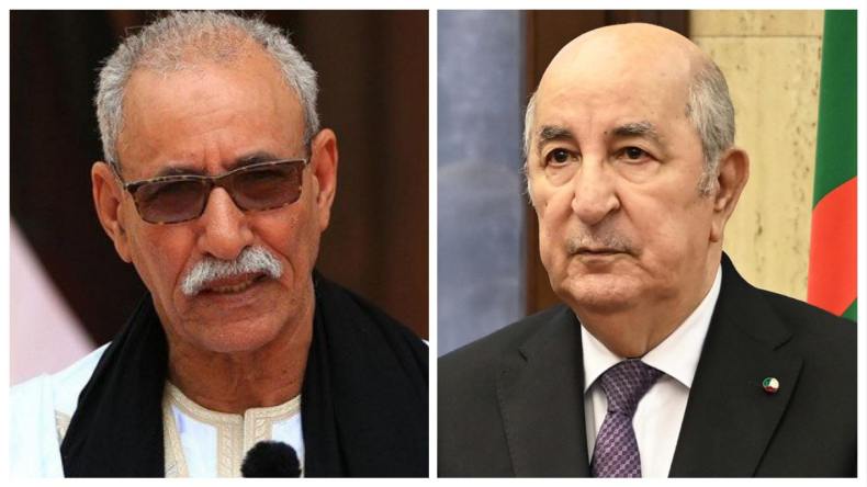 الرئيس تبون يتلقى تعازي الرئيس الصحراوي إبراهيم غالي