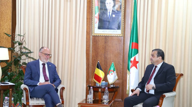 الجزائر وبلجيكا تبحثان تعزيز التعاون في مجال المحروقات