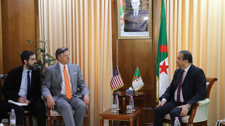 عرقاب يستقبل نائب وزير الخارجية الأمريكي