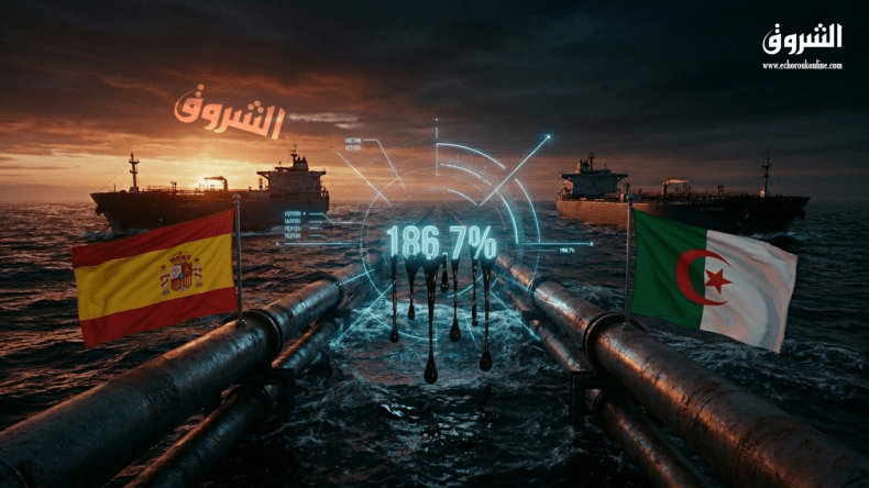 بنسبة 186.7%.. الجزائر تحقق قفزة قياسية في صادرات النفط الخام نحو إسبانيا