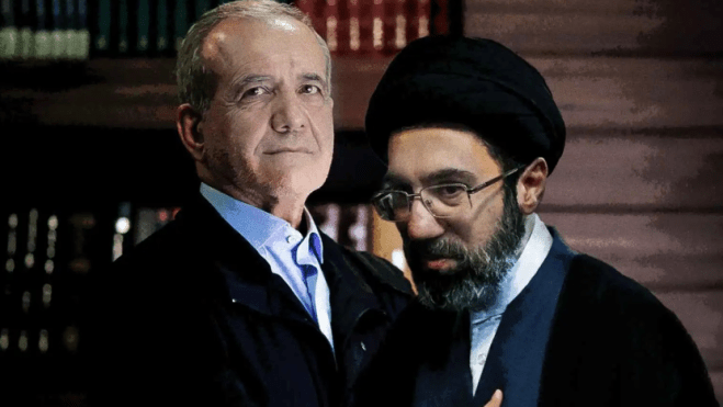 هذا ما قاله الرئيس الإيراني بشأن اجتماعه مع المرشد الأعلى مجتبى خامنئي!