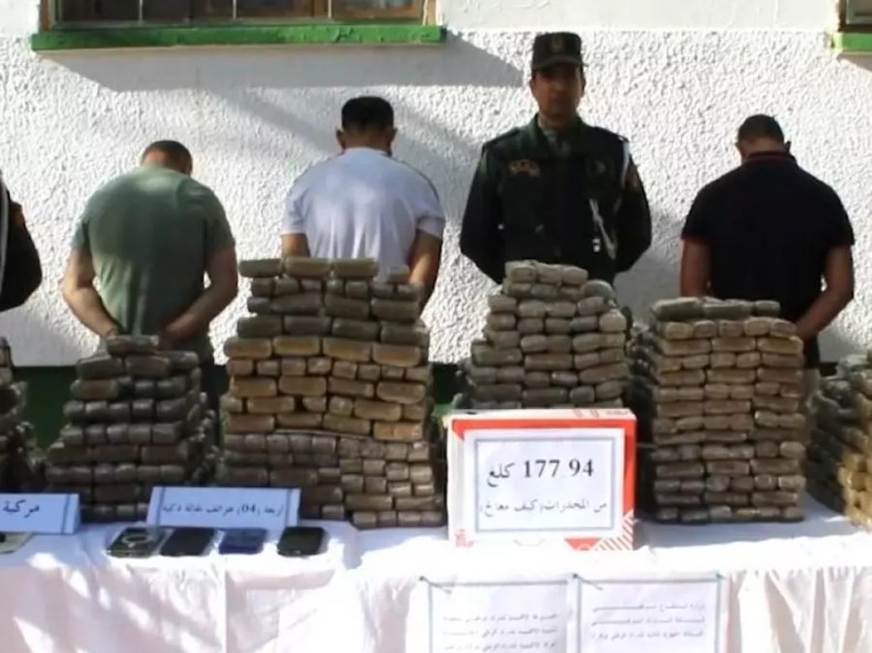 Frontières Ouest: L’ANP intercepte une importante cargaison de kif traité.