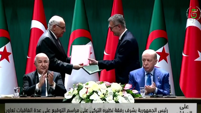 الرئيس تبون ونظيره التركي يشرفان على توقيع اتفاقيات ومذكرات تفاهم