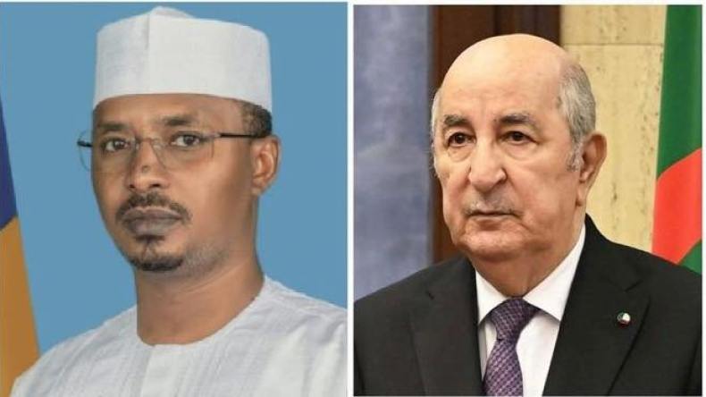 الرئيس تبون يبحث مع نظيره التشادي مشاريع التعاون بين البلدين