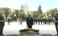 رئيس أنغولا يضع إكليلا من الزهور بمقام الشهيد