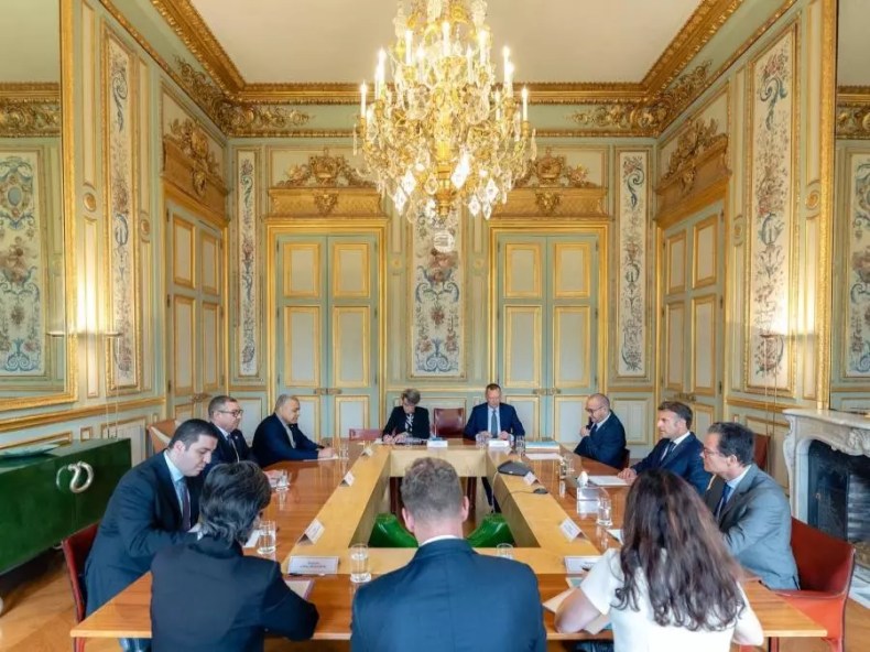 Saïd Sayoud reçu par le président français, Emmanuel Macron