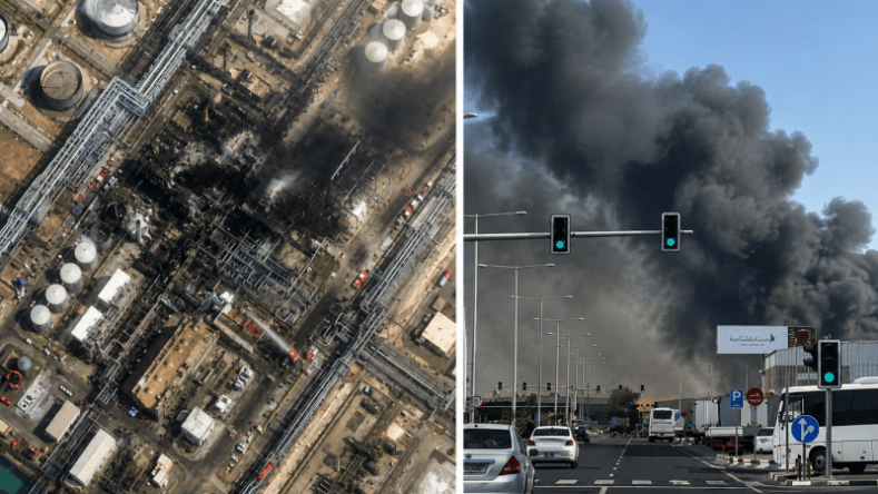 قطر: 54 مصابا و18 مفقودا إثر انفجار وحريق في مصنع للغاز الطبيعي