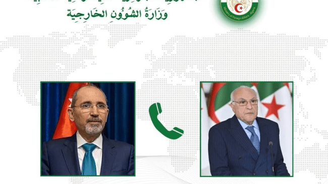 عطاف والصفدي يبحثان مستجدات الأوضاع في الأراضي الفلسطينية المحتلة