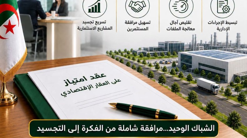تفويض ممثلي أملاك الدولة لإبرام عقود امتياز العقار الاقتصادي عبر الشبابيك الوحيدة