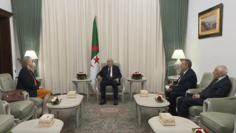 President Tebboune receives the Norwegian Ambassador on a farewell visit after completing her duties in Algeria