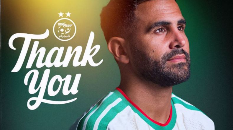 القائد رياض محرز يعتزل اللعب دوليا