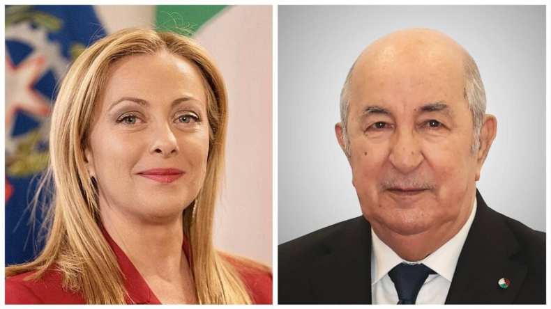 الرئيس تبون يتلقى اتصالا من رئيسة الوزراء الإيطالية