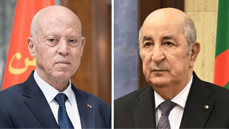 الرئيس تبون يجري مكالمة مع نظيره التونسي