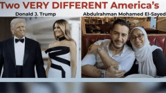 ترامب يستهدف عبد الرحمن السيد وزوجته المحجبة.. وردّ ناري يقلب هجومه ضده