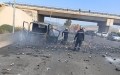 احتراق شاحنة على الطريق السيار شرق غرب ببومدفع (صور)