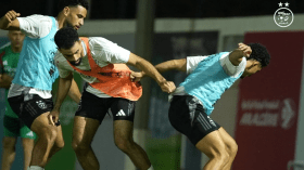 بالصور.. “الخضر” يواصلون تحضيراتهم لمواجهة زامبيا