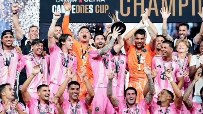 بالفيديو.. ميسي يقود إنتر ميامي للتتويج بكأس الأبطال