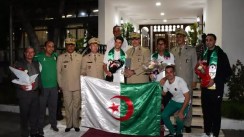 Djamel Sedjati rentre au pays après son sacre de champion du monde du 800 mètres en Hongrie