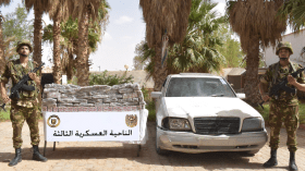 وزارة  الدفاع.. حجز أزيد من قنطارين من الكيف و390 ألف قرص مهلوس