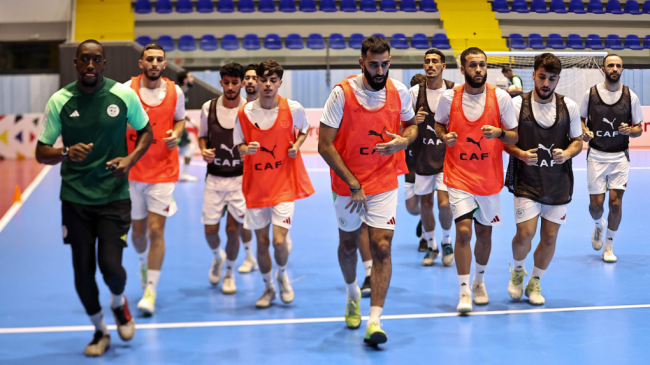 المنتخب الجزائري لـ”الفوتسال” ينهي تحضيراته تحسبا لمواجهة أنغولا في نصف النهائي