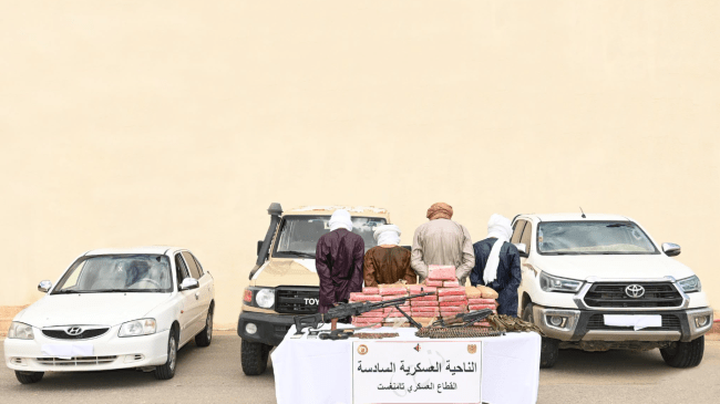 حجز أكثر من 80 كلغ من الكوكايين وتوقيف 4 مسلحين بتمنراست