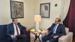 عرقاب يبحث مع نظيره القطري تعزيز علاقات التعاون في مجال المحروقات