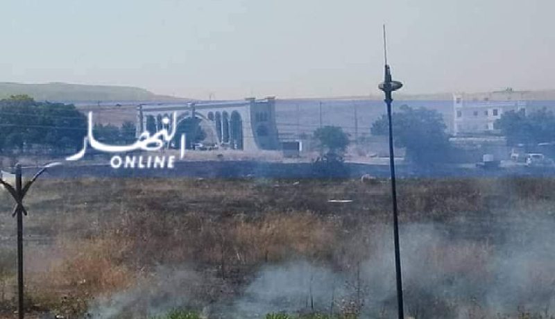 نشوب حريق مهول بالقرب من المدخل الرئيسي لجامعة صالح بوبنيدر قسنطينة 3