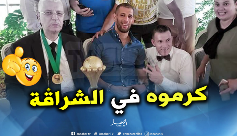 سليماني ودوخة يحظيان بتكريم من طرف الوالي المنتدب للشراقة