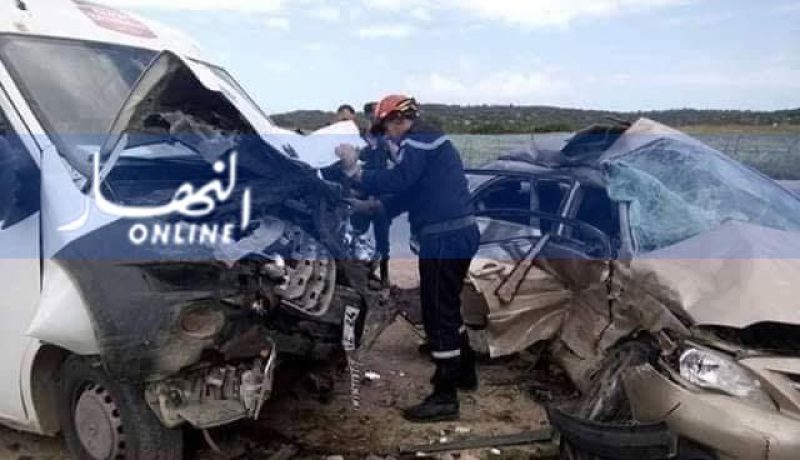 3 قتلى في إصطدام بين سيارتين ببريحان في الطارف