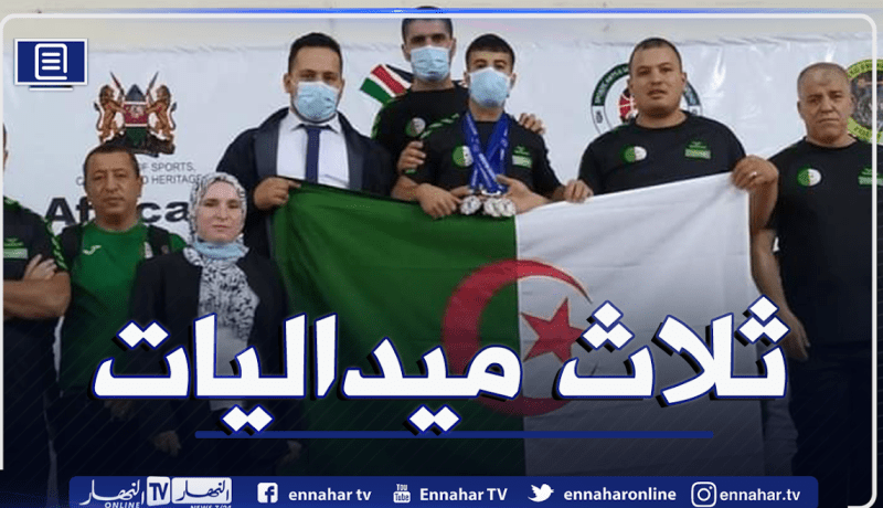 الرباع الجزائري شتوي عبد الرؤوف يحرز ثلاث ميداليات في البطولة الإفريقية لرفع الأثقال