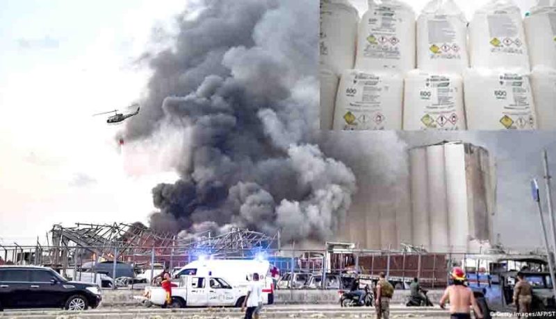 نترات الأمونيوم.. “المادة القاتلة” التي خلّفت مئات الوفيات في بيروت