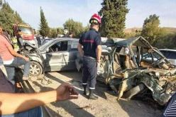 وفاة شخص واصابة 6 أخرين  في حادث اصطدام بين 3 سيارت بالبويرة