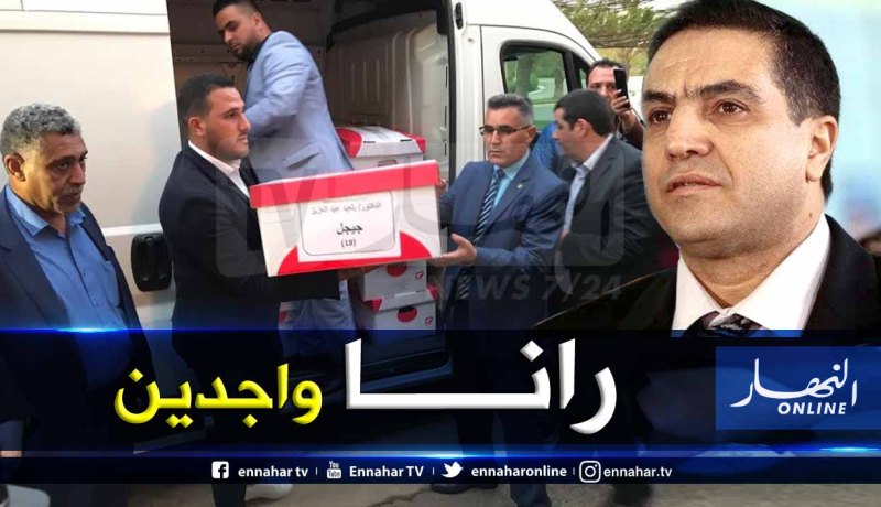 بالصور .. عبد العزيز بلعيد يودع ملف ترشحه لدى سلطة الانتخابات