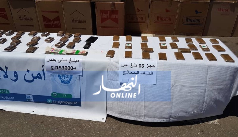 توقيف 06 أشخاص وحجز 04 كلغ من “الزطلة” بعين تيموشنت