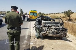 بالصور ..جريحان في حادث مرور بسيدي بلعباس
