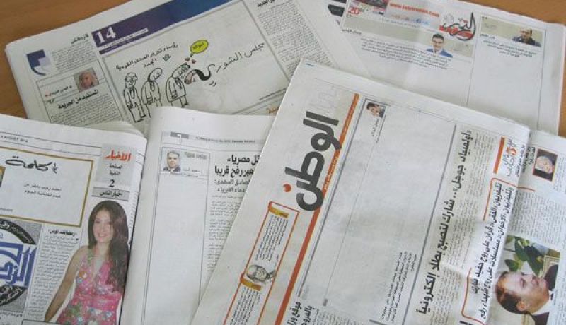 أعمدة بيضاء في صحف مصرية احتجاجا على محاولات الإخوان السيطرة على الصحافة