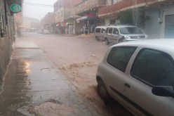 أمطار طوفانية تحاصر مدينة قصر الشلالة فـــي تيارت