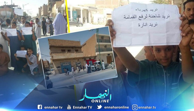 الوادي : الناموس وإنعدام التنمية يخرج سكان حي الصحن الأول الشرقي للشارع