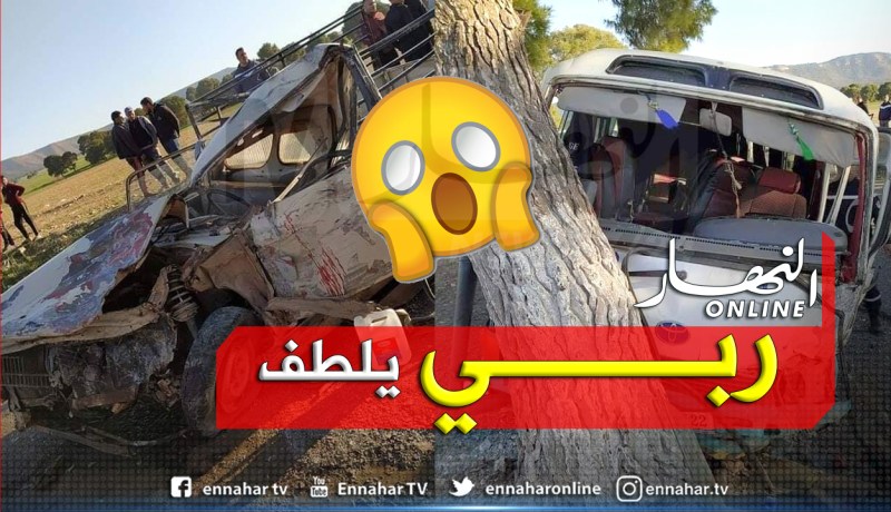 سيدي بلعباس.. هلاك شخص وإصابة 8 آخرين في إصطدام حافلة بسيارة