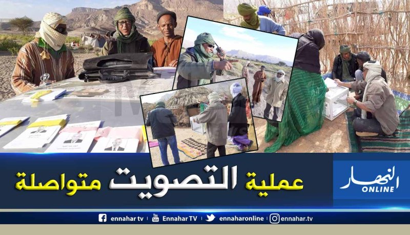 رئاسيات 2019: البدو الرحل يواصلون عملية التصويت في إليزي
