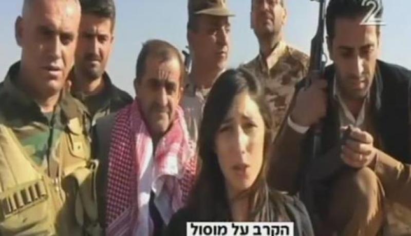 قناة صهيونية تبث مباشرة من أرض معركة الموصل