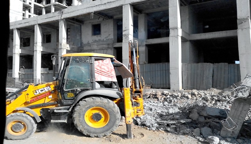 هدم عمارتين بـ 9 طوابق في بلدية الرغاية بسبب الغش في البناء