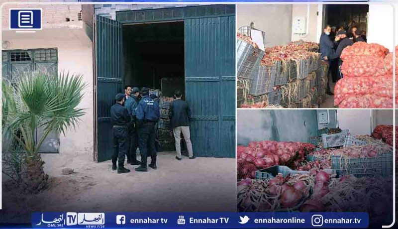 حجز 40 طن من البصل داخل غرفة تبريد بتيارت